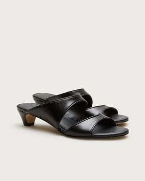 J.Crew Double-Strap Kitten Heels - Black