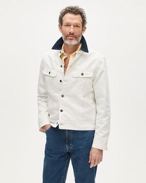 J.Crew Lee X Storm Rider Denim Jacket - White