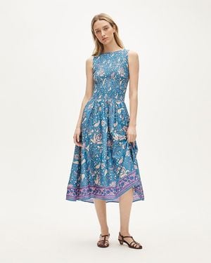 J.Crew Lina Midi Dress - Blue