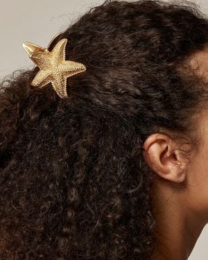 J.Crew Metallic Starfish Claw Hair Clip - Black