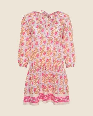J.Crew Sz Blockprints Priya Dress - Pink