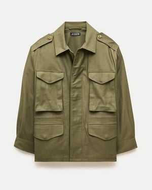 J.Crew Utility Shirt-Jacket - Green