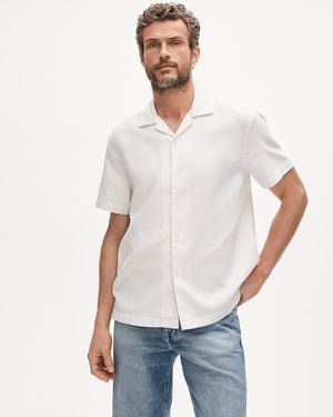 J.Crew Short-Sleeve Textured Cotton Camp-Collar Shirt - Natural