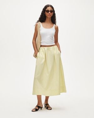 J.Crew Tall Pull-On Midi Skirt - Natural