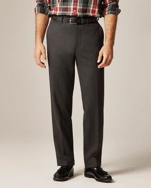 J.Crew Classic Creased Wool Trouser - Black