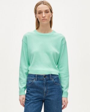 J.Crew Perfect Cashmere Crewneck - Green