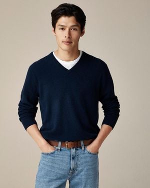 J.Crew Cashmere V-Neck Sweater - Blue