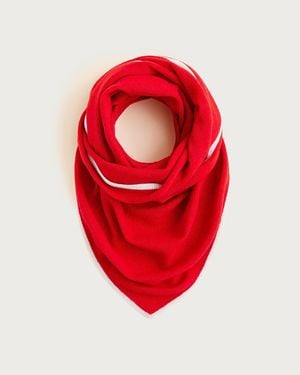 J.Crew Tipped Wool-Cashmere Blend Bandana - Red