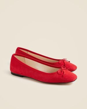 J.Crew Quinn Ballet Flats - Red