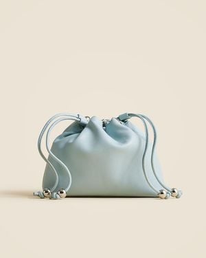 J.Crew Drawstring Pouch Bag - Blue