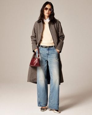 J.Crew Utility Low-Rise Wide-Leg Jean - Multicolor