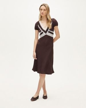 J.Crew Lace V-Neck Dress - Natural