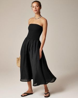 J.Crew Strapless Mixy Dress - Black