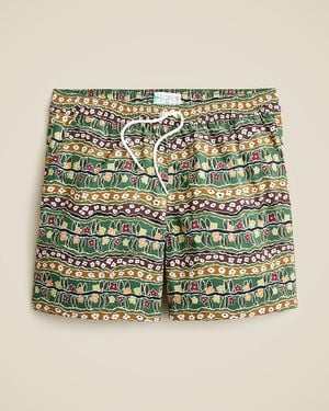 J.Crew "6" Stretch Swim Trunk - Green