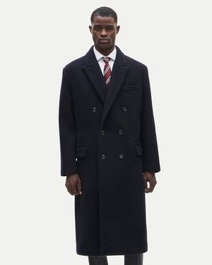 J.Crew New York Double-Breasted Overcoat - Blue