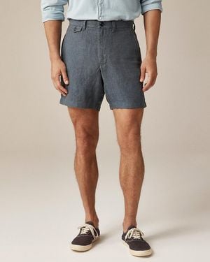 J.Crew "7" Linen Short" - Blue