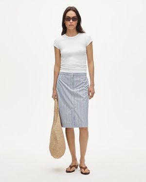 J.Crew Pencil Midi Skirt - Blue