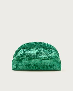 J.Crew Portofino Handknotted Clutch - Green