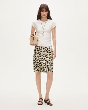 J.Crew Ruffle-Trim Slip Skirt - Natural