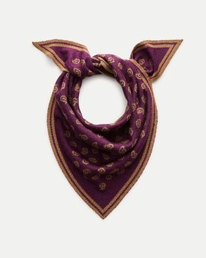 J.Crew Merino Wool Bandana - Purple