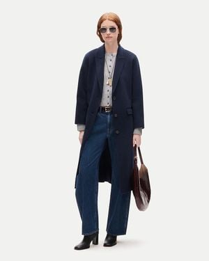 J.Crew Tall Chiara Topcoat - Blue