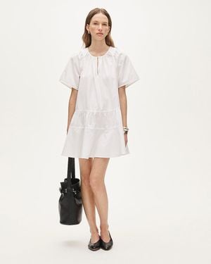 J.Crew Tiered Popover Dress - Natural