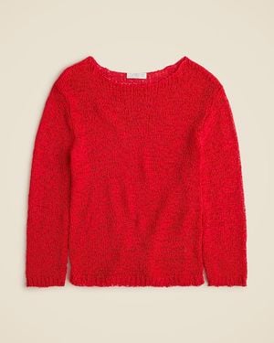 J.Crew Montauk Relaxed Sweater - Red