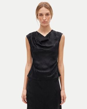 J.Crew Cowlneck Shell Top - Black