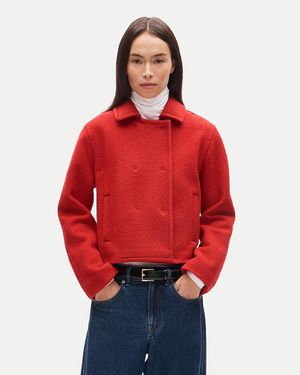 J.Crew Double-Breasted Jacket - Red