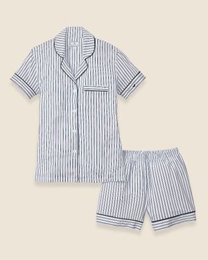 J.Crew Petite Plume Pima Cotton Short Set - White