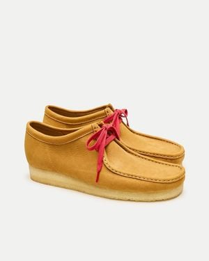J.Crew Exclusive Clarks Originals Wallabee Leather Boots - Orange