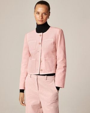 J.Crew Patch-Pocket Lady Jacket - Pink