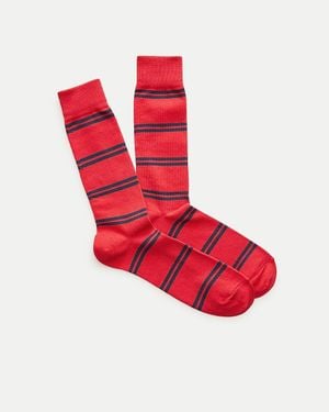 J.Crew Striped Socks - Red