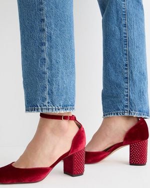 J.Crew Maisie Studded Heels - Blue
