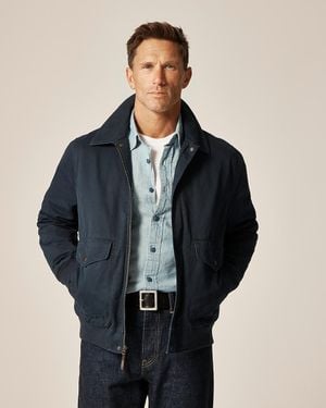 J.Crew Wallace & Barnes Flight Jacket - Blue