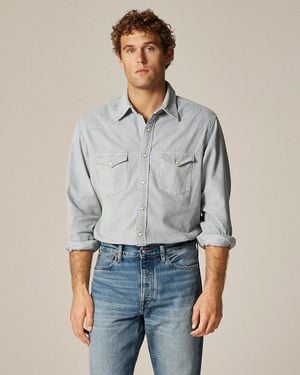 J.Crew Western 14-Wale Corduroy Shirt - Gray