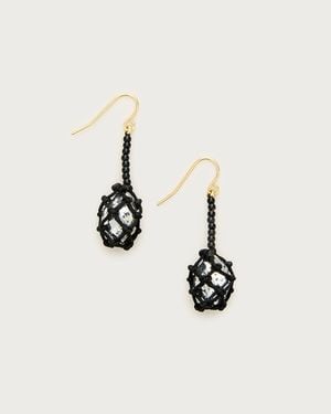 J.Crew Crystal Net Earrings - Natural