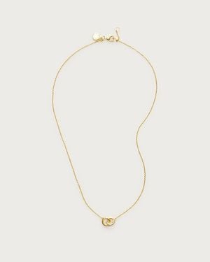 J.Crew Vermeil Door Knocker Necklace - White