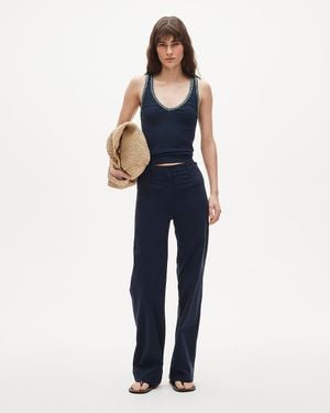 J.Crew Wide-Leg Trouser - Blue