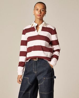 J.Crew New Premium-Weight Classic Rugby Shirt - Red