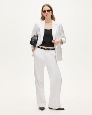 J.Crew Petite Essential Wide-Leg Pant - White
