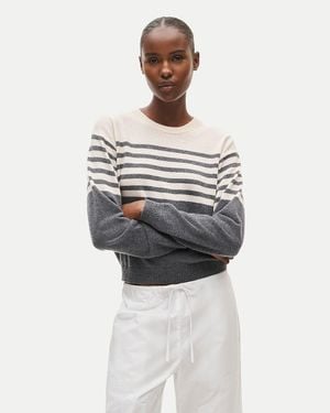 J.Crew Perfect Cashmere Crewneck - White