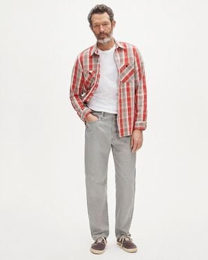 J.Crew Wallace & Barnes Straight-Fit Jean - White
