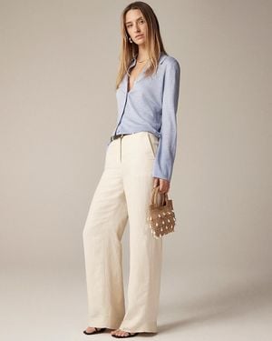 J.Crew Wide-Leg Pant - Natural