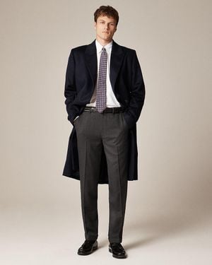 J.Crew Double-Breasted Topcoat - Blue
