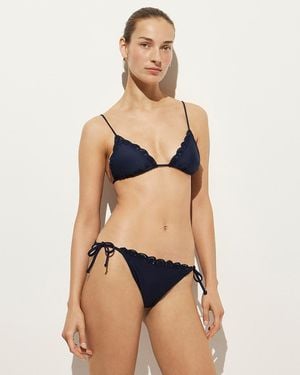 J.Crew Eyelet String Bikini Bottom - Natural