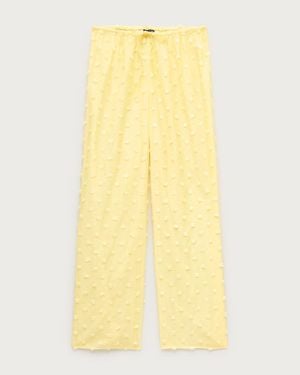 J.Crew Beach Pant With Pom-Poms - Yellow