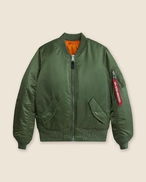 J.Crew Alpha Industries Ma-1 Flight Jacket - Green
