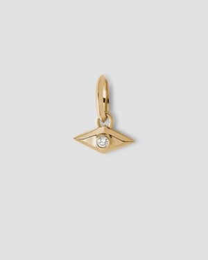 Jennifer Fisher Mini Evil Eye Charm - White