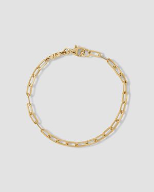 Jennifer Fisher Small Long Link Charm Bracelet 18K - Metallic